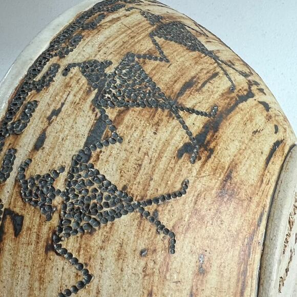 Andrea Winters Art Pottery Bowl 9.5" Folk Art Native American Pottery - Picture 9 of 15